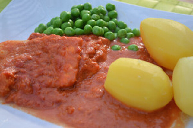 Torsk i tomat- & currysås