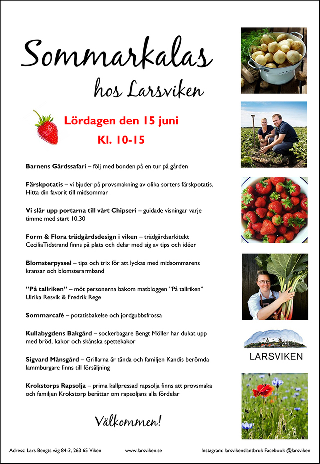 På tallriken gästspelar på Larsvikens sommarfest!