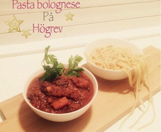 Pasta bolognese på högrev