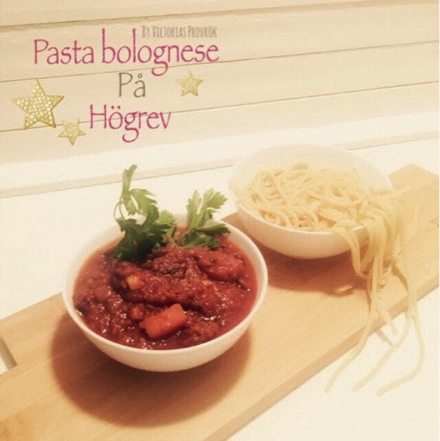 Pasta bolognese på högrev