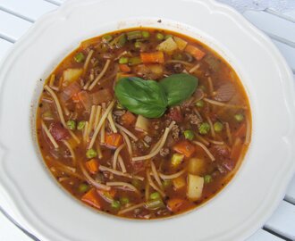 Minestrone soppa