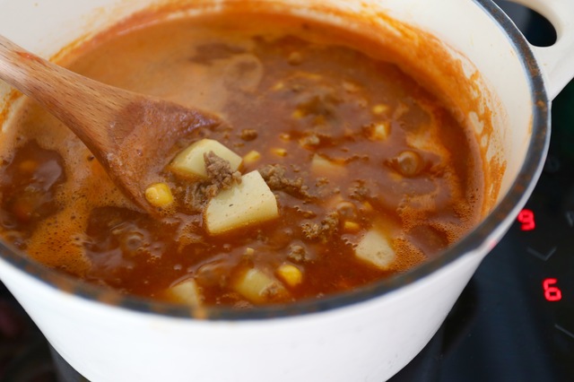TexMex-soppa med tortillachips