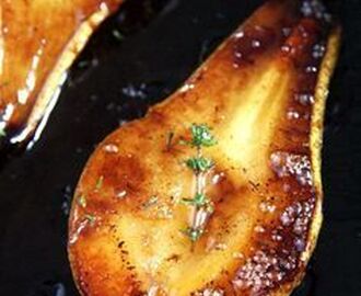 Roasted Pears (with Balsamic and Honey) | Recipe | Pear recipes, Cooking recipes, Roasted pear