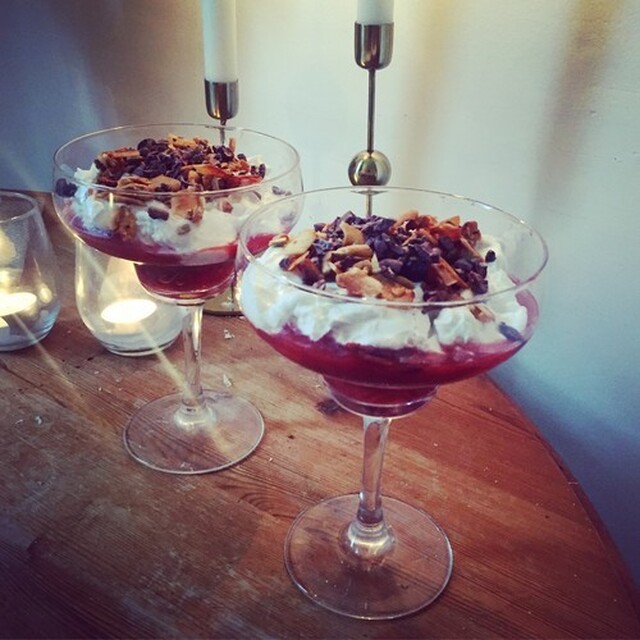 Plum Cardamom Compote with Coyo