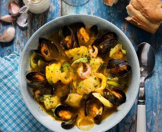 Enkel bouillabaisse – recept