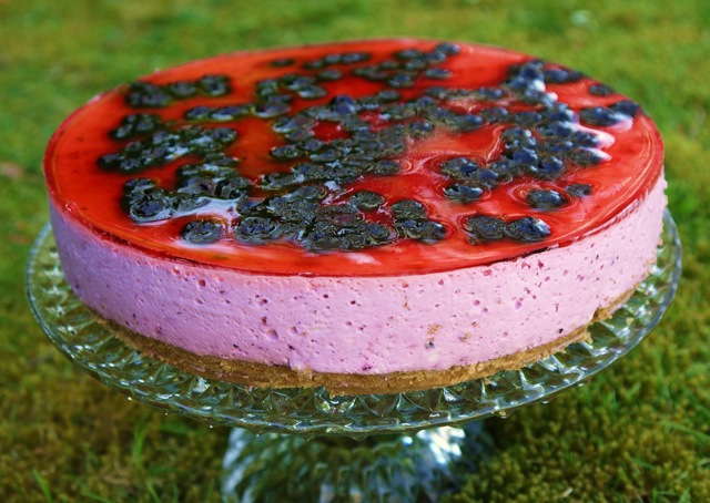 Blåbärcheesecake