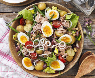 Sallad nicoise med tonfisk