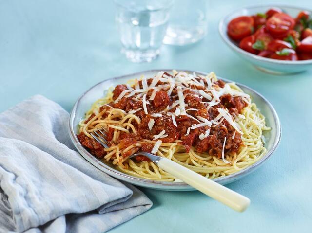 Kjøttdeig og spaghetti