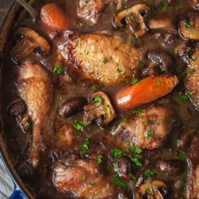 Coq Au Vin, the Ultimate One Pot Dinner
