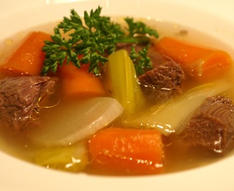 Pot au feu à la joue de boeuf