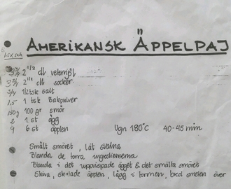 Amerikansk Äppelpaj