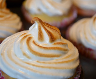 Citronmuffins med italienskmaräng