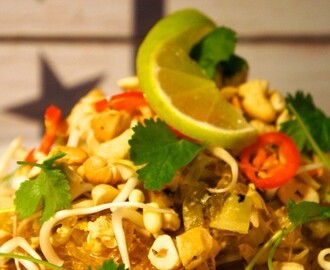 Pad Thai med cashewnötter