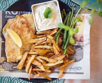 Hemmagjord fish and chips