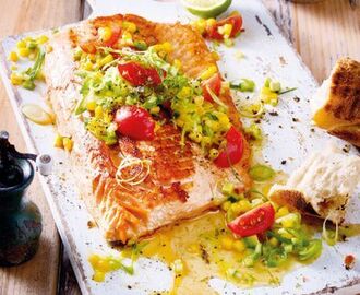 Lachs mit Mango-Avocado-Salsa Rezept  | LECKER | Rezepte, Fisch zubereiten, Kochen für gäste