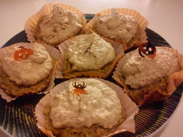 Raw Halloween-muffins