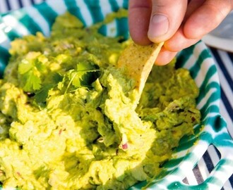 Guacamole med nachochips