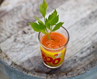 Skånsk gazpacho med libbsticka och kallpressad rapsolja