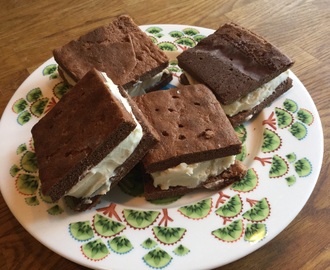 Glutenfri och mjölkfri sandwich-glass