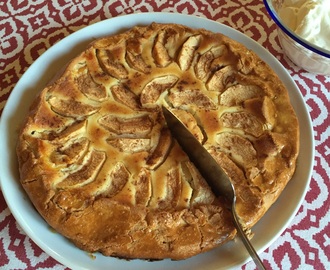 Glutenfritt äppelflan med mandelmassa och mascarpone