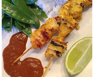 Kyckling Satay - Kyckling med jordnötssås