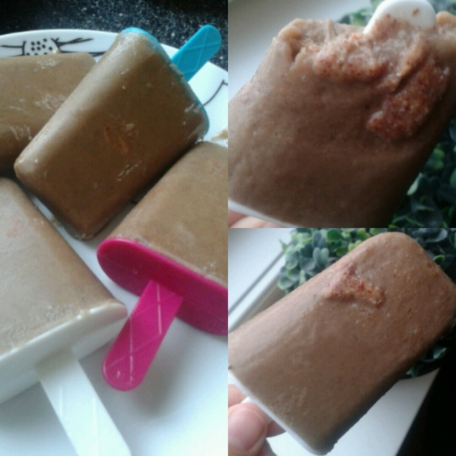 Banana fudge peanutbutter suprise popsicles (Swe & Eng)