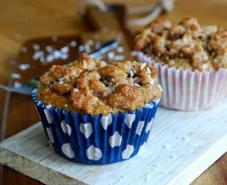 Päronmuffins med kanelsmul