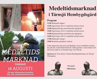Kom på Medeltidsmarknad i Tärnsjö 18 Augusti