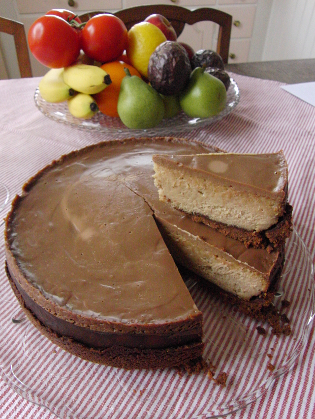 Nigellas chokladcheesecake med jordnötssmör