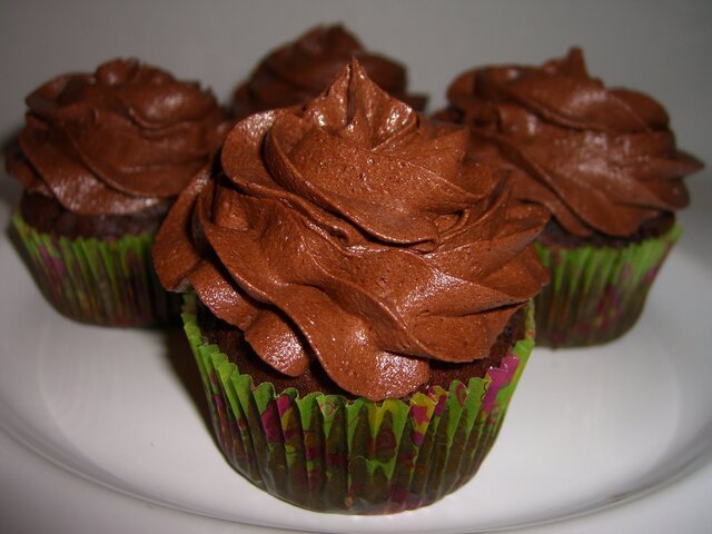 CHOKLADCUPCAKES MED FLUFF