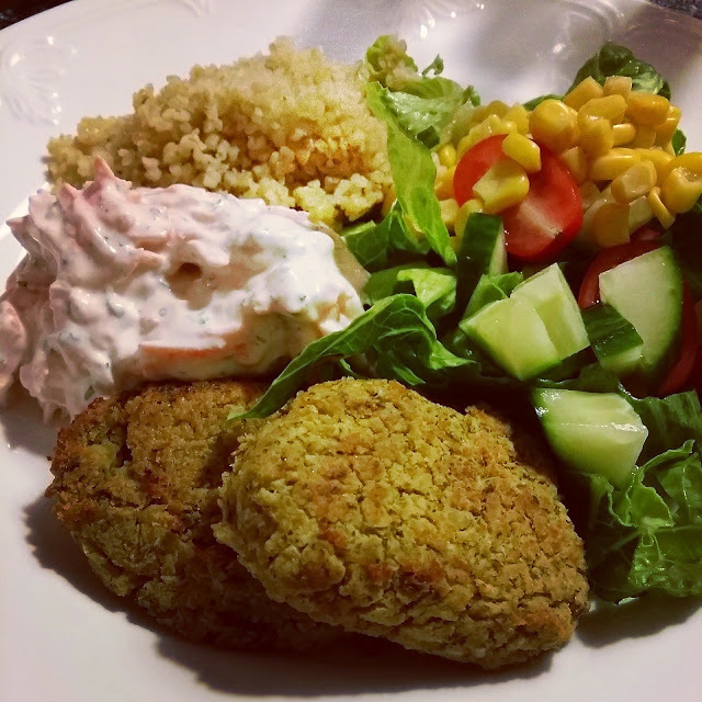 Falafel med morotstzatziki