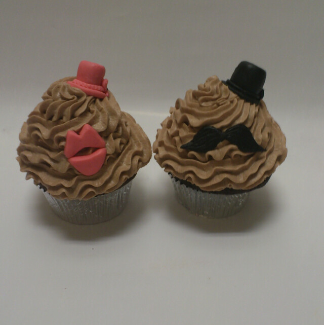 Cupcake par i "top hats"