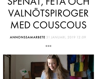 Smördegspiroger spenat