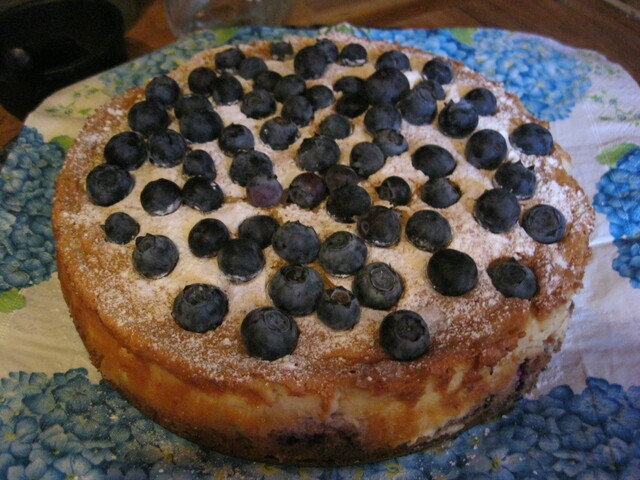 Blåbärs cheesecake