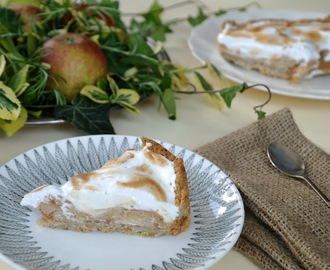 Äppelpaj med maräng och dulce de leche