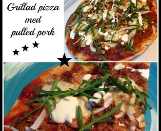 Grillad pizza med pulled pork