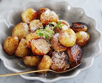 Ugnsrostad färskpotatis med honung och balsamvinäger