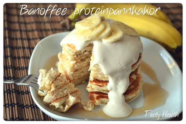 Pannkakssöndag: Banoffee proteinpannkakor med toffeesås