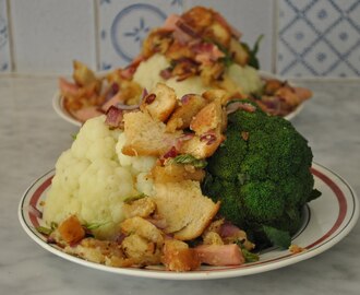 Blomkål och Broccoli med brödfräs