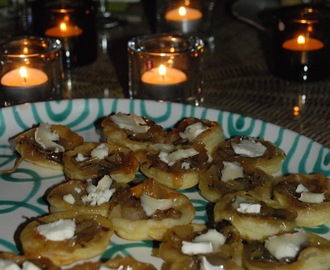 Tarte tatin med schalottenlök och getost