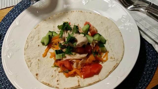 Laxtacos med morots- och koriandersallad