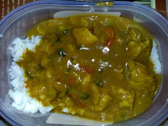 Asiatisk kyckling med curry