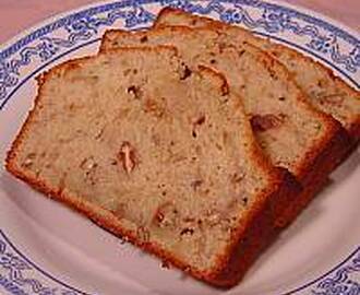 Pecan banana bread/stekt banankaka med vaniljglass