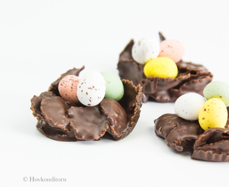 Chocolate Eggs Nests for Easter