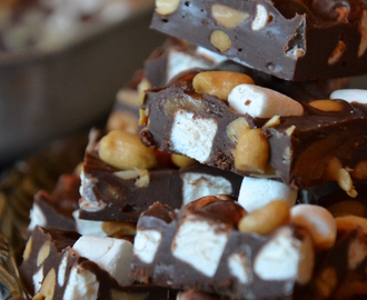 Rocky Road Fudge - Gingerbread Edition