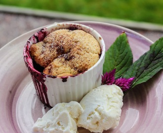 Blueberry cobblers