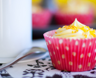 Citron-Cupcakes på våffeldagen