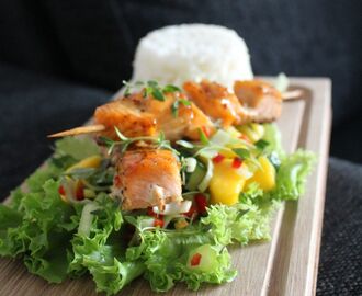 Laxspett med mangosallad