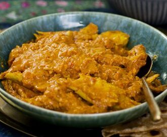 Vegetarisk ”butter chicken”