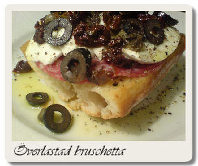 Överlastad bruschetta